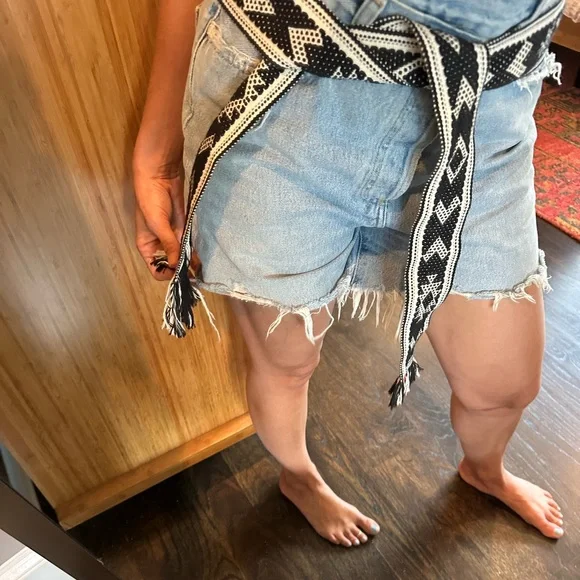 Free People Wrap Tie Belt Bands of LA hand Woven, One Size - Picture 3 of 5